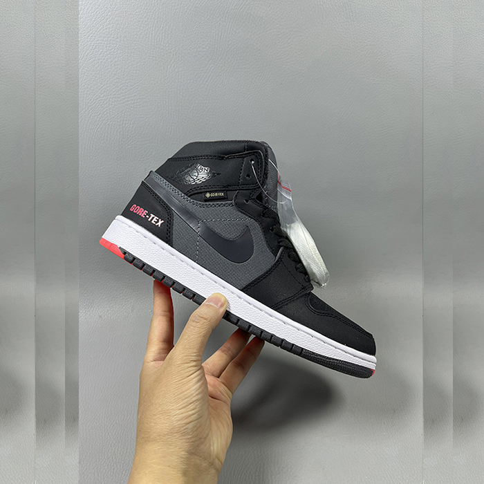 Air Jordan 1 AJ1 High Running Shoes-Black/Gray-8766452