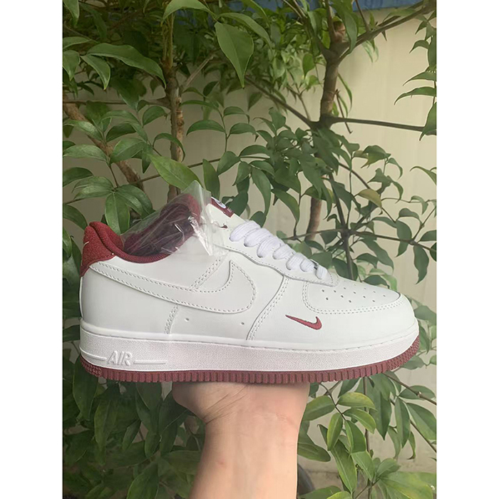 AIR FORCE AF1 Running Shoes-White/Red-6755596