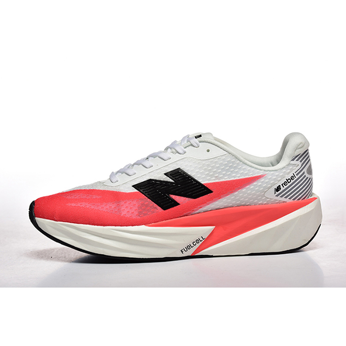 New Balance FuelCell Rebel V5 Running Shoes-White/Red-6941410