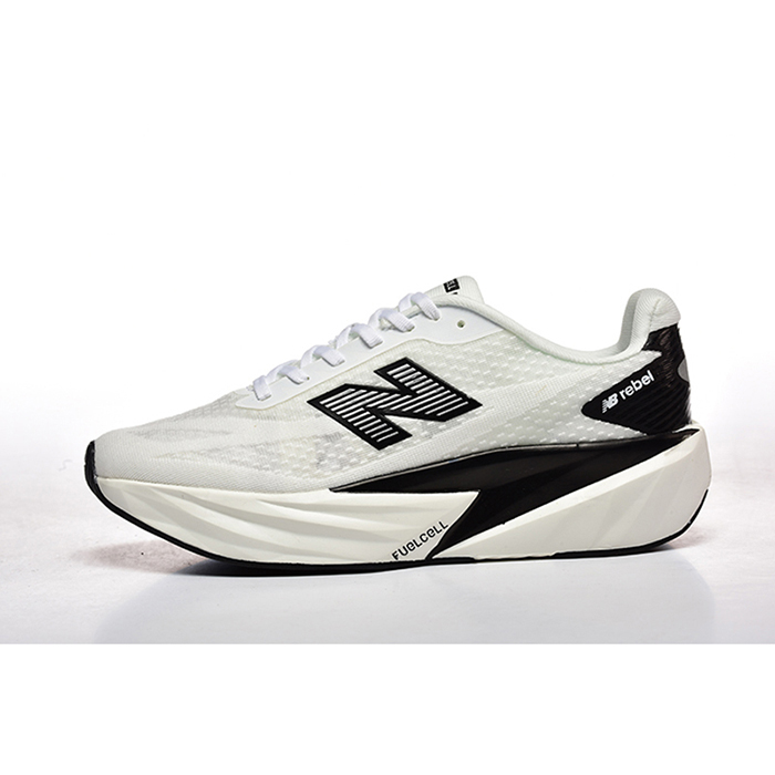 New Balance FuelCell Rebel V5 Running Shoes-White/Black-3667019
