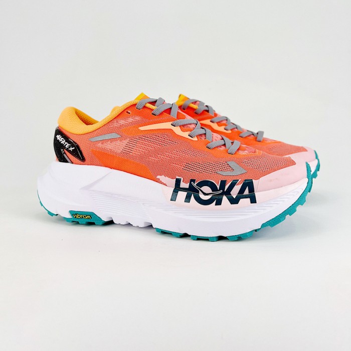 HOKA ONE ONE Mafate X Running Shoes-Orange/White-6607606