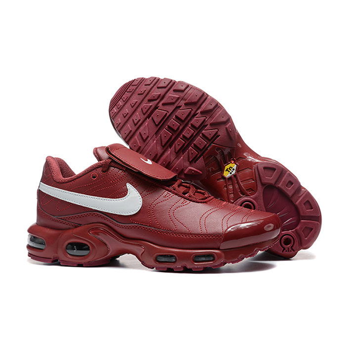 Air Max TN Plus Running Shoes-Wine Red/White-5856279