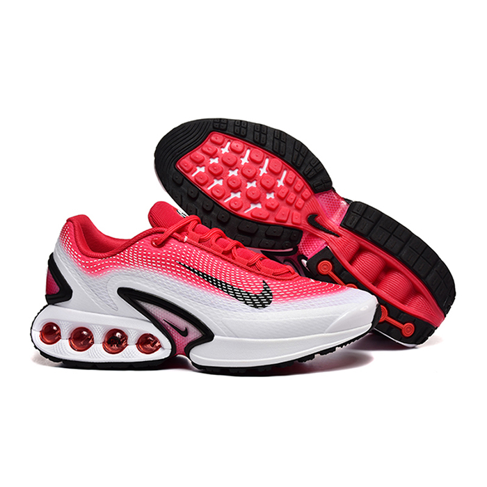Air Max DN Running Shoes-White/Red-9172225
