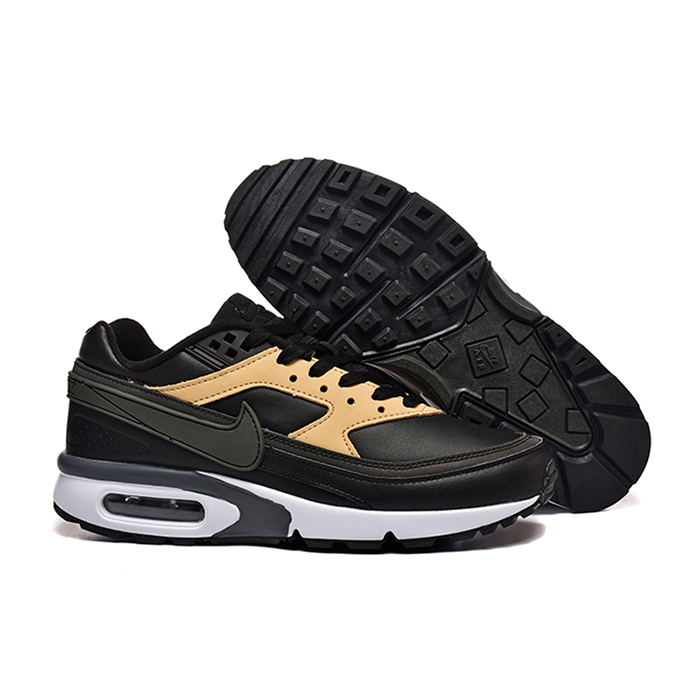 Air Max 90 Running Shoes-Black/Khkai-7846792
