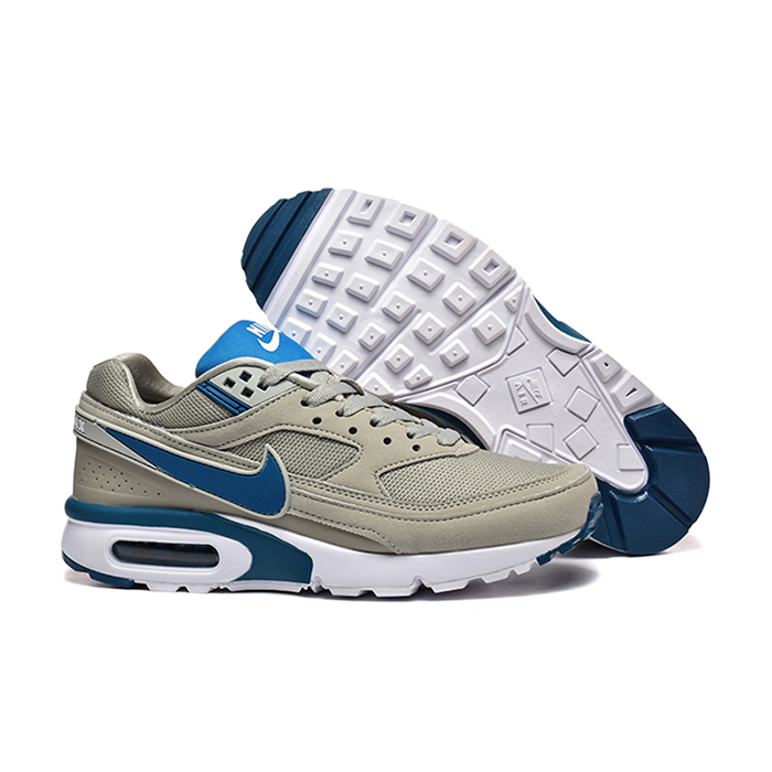 Air Max 90 Running Shoes-Gray/Blue-3550107