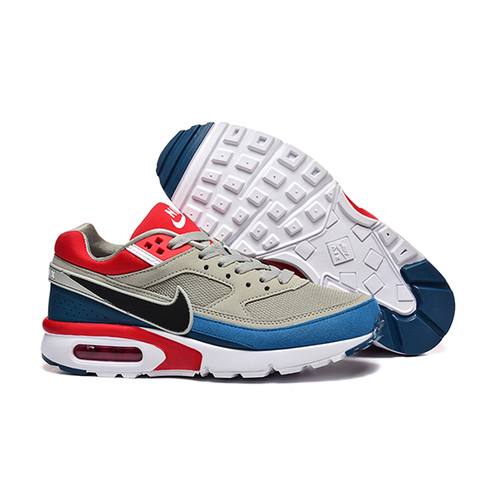 Air Max 90 Running Shoes-Gray/Blue-3789138