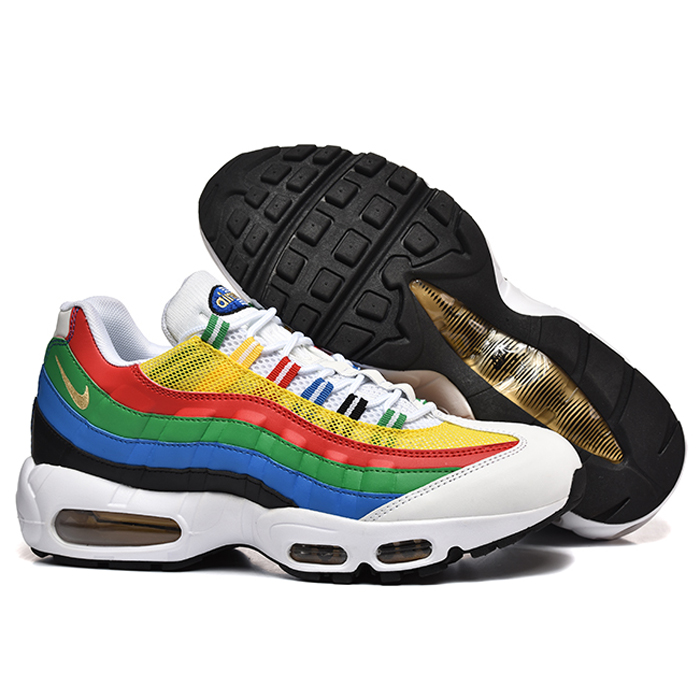 Air Max 95 TT Running Shoes-White/Blue-3531582