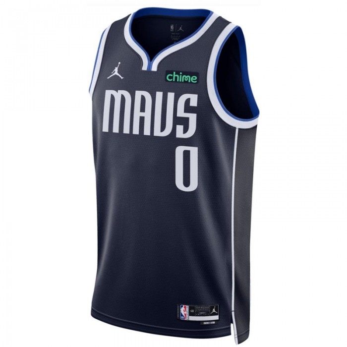 Dallas Mavericks EXUM #0 Navy Blue NBA Jersey-7130527