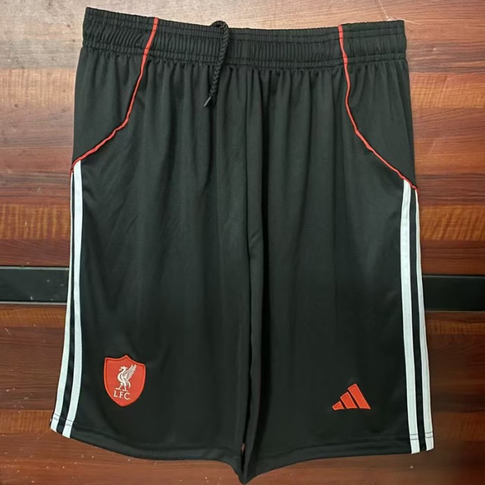 25/26 Liverpool Home Shorts Black Shorts Jersey-4378416