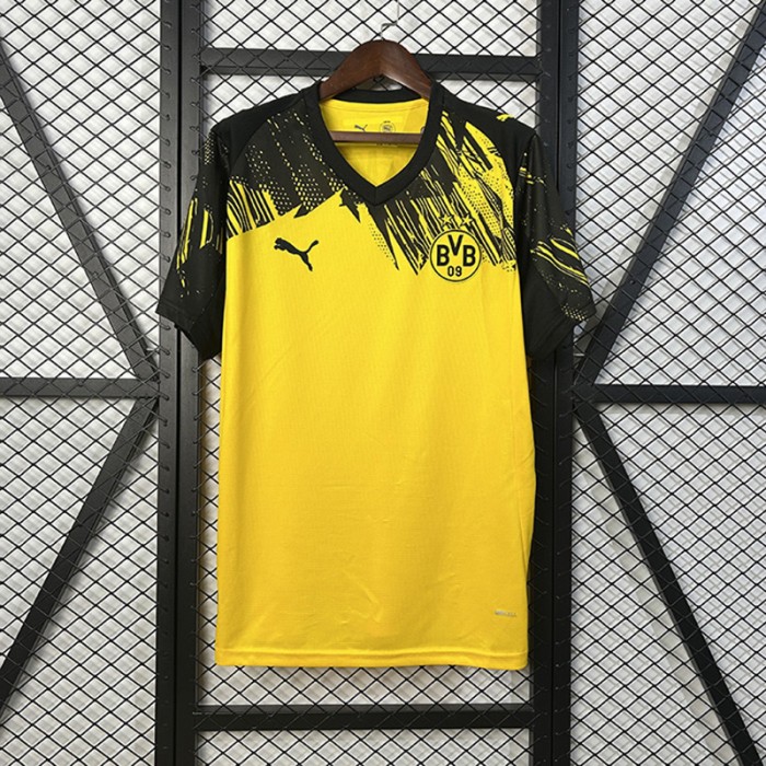 25/26 Borussia Dortmund Home Yellow Black Jersey Version Short Sleeve-6529137