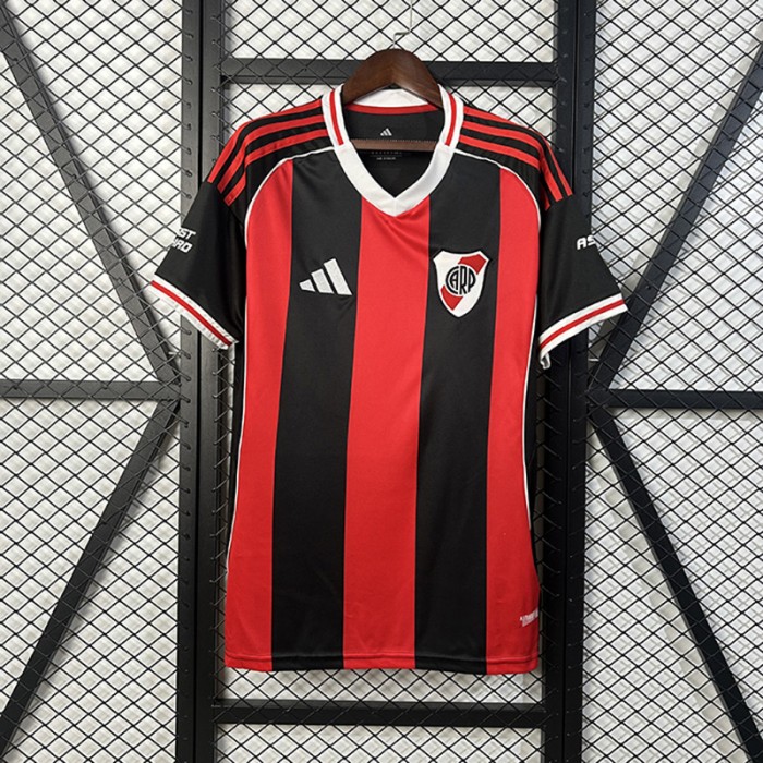 25/26 River Plate Away Black Red Jersey Version Short Sleeve-1393274