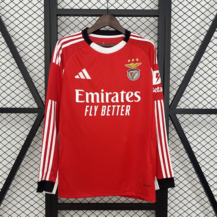 25/26 Benfica Home Red Jersey Version Long Sleeve-2379728