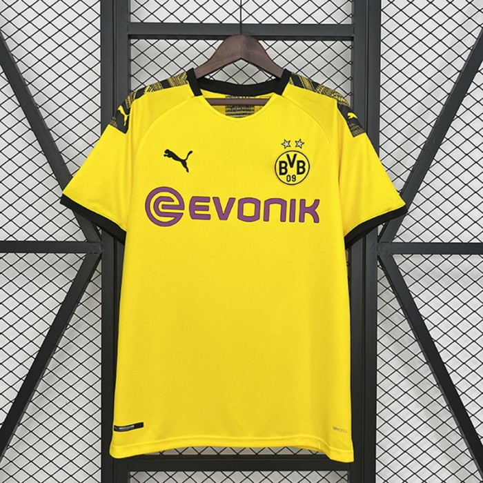 Retro 19/20 Borussia Dortmund Home Yellow Jersey Version Short Sleeve-443920