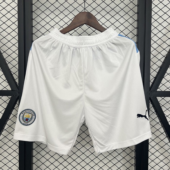 25/26 Manchester City Away Shorts White Shorts Jersey-8590890