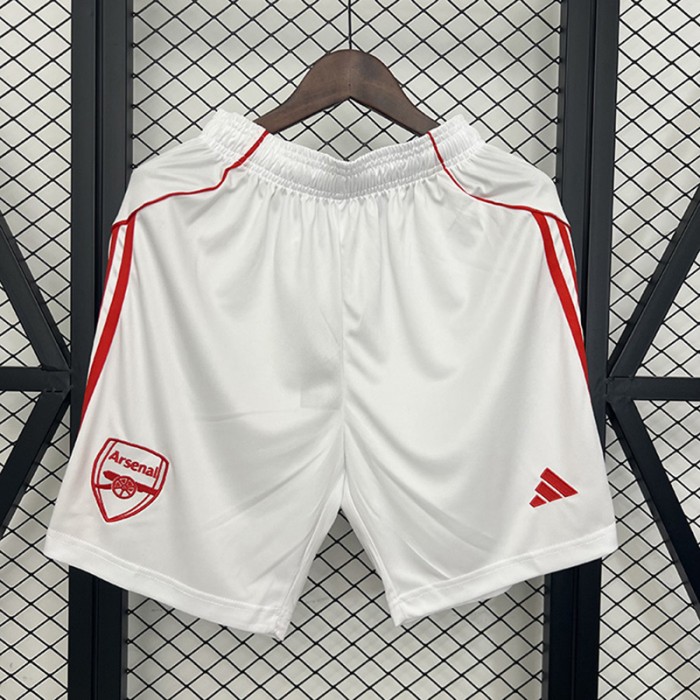 25/26 Arsenal Home Shorts White Shorts Jersey-8718753