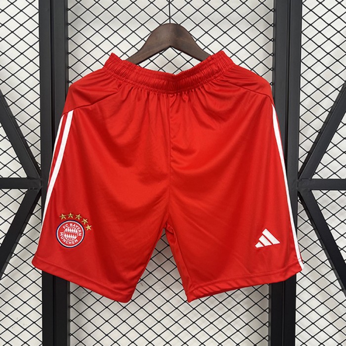 25/26 Bayern Munich Home Shorts Red Shorts Jersey-3184044