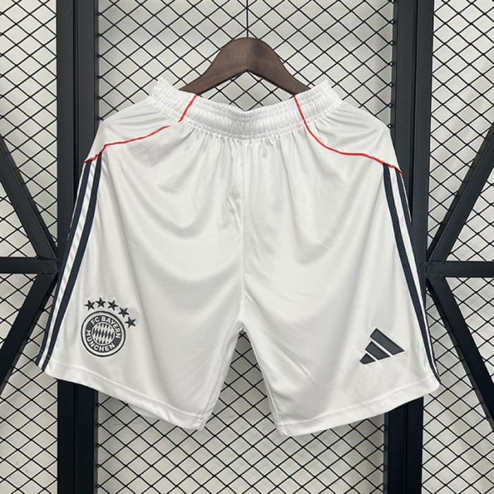 25/26 Bayern Munich Away Shorts White Shorts Jersey-4607331