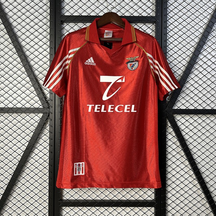 Retro 98/99 Benfica Home Red Jersey Version Short Sleeve-2554834