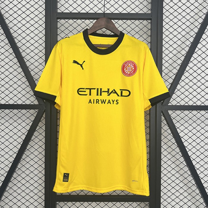 25/26 Girona Away Yellow Jersey Version Short Sleeve-270844