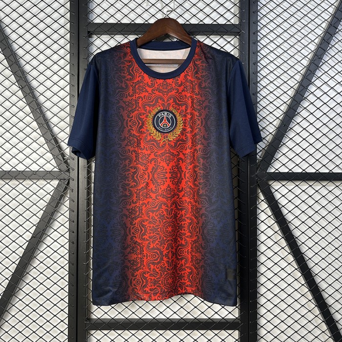 25/26 Paris Saint-Germain PSG Special Edition Nvay Blue Red Jersey Version Short Sleeve-455973