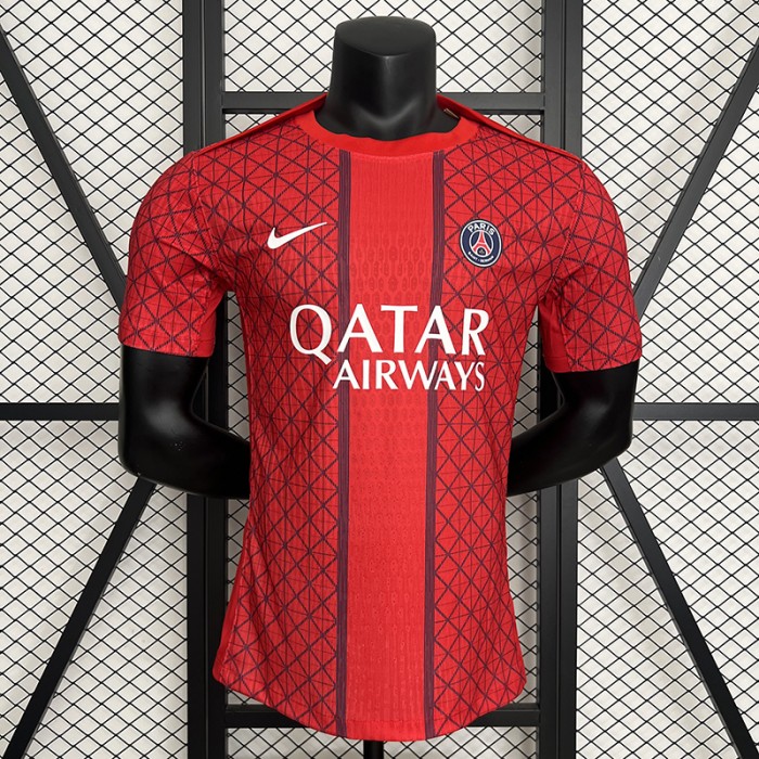 25/26 Paris Saint-Germain PSG Special Edition Red Jersey Version Short Sleeve (Player Version)-9147758