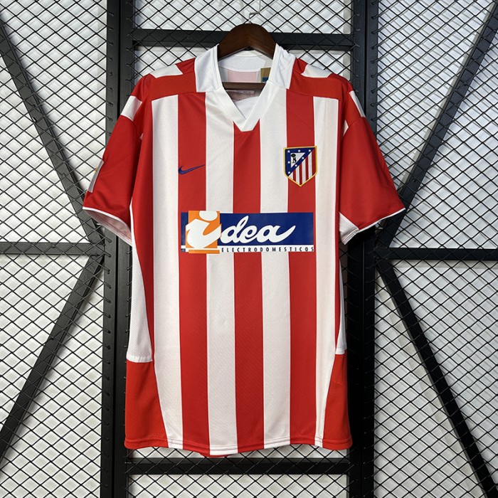 Retro 02/03 Atletico Madrid Home Red White Jersey Version Short Sleeve-1517015