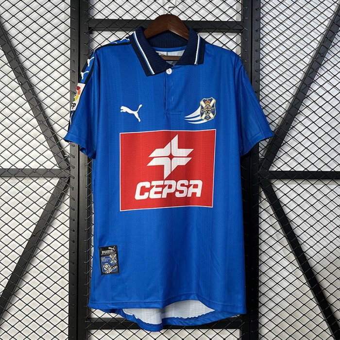 Retro 98/99 Hummel Tenerife Away Blue Jersey Version Short Sleeve-1901523