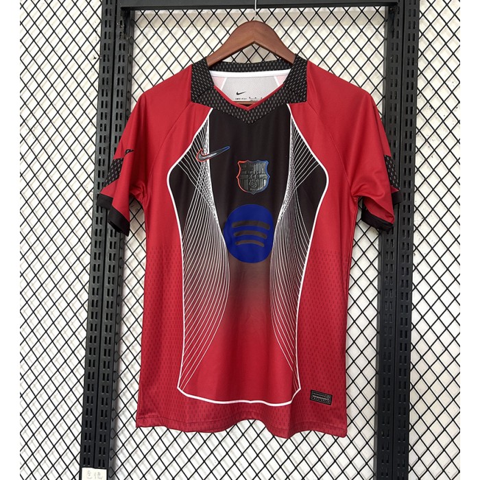 25/26 Barcelona Special Edition Red Black Jersey Version Short Sleeve-9708869