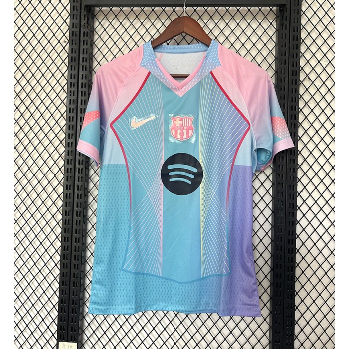 25/26 Barcelona Special Edition Green Pink Jersey Version Short Sleeve-9283580