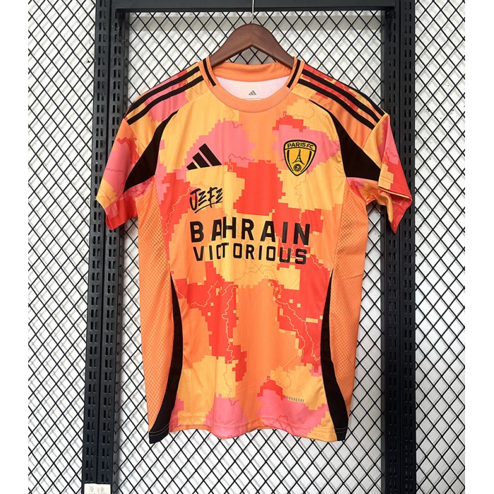 25/26 Paris Saint-Germain PSG Special Edition Orange Yellow Jersey Version Short Sleeve-9258048