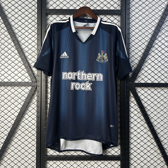 Retro 05/06 Newcastle United Away Navy Blue Jersey Version Short Sleeve-5795539