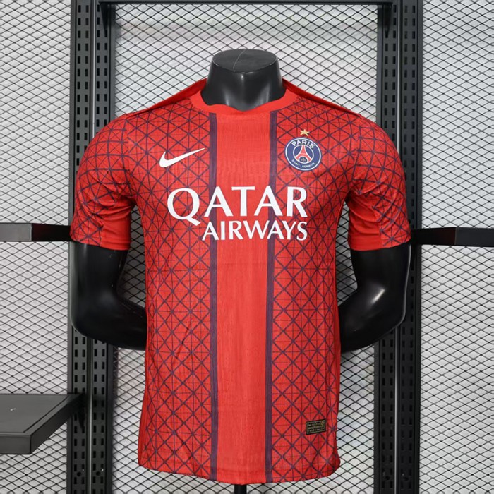 25/26 Paris Saint-Germain PSG Special Edition Red Jersey Version Short Sleeve (Player Version)-3751762