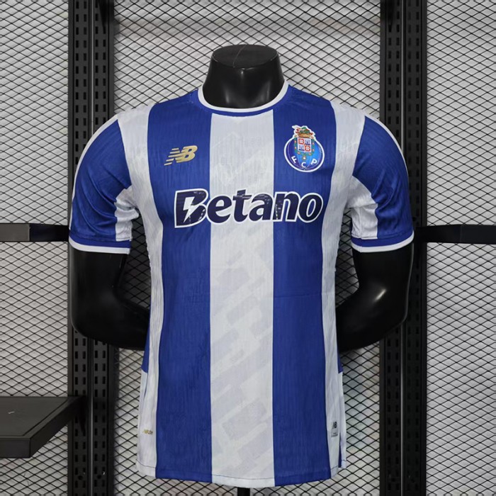 25/26 PORTO Home White Blue Jersey Version Short Sleeve (Player Version)-7329360