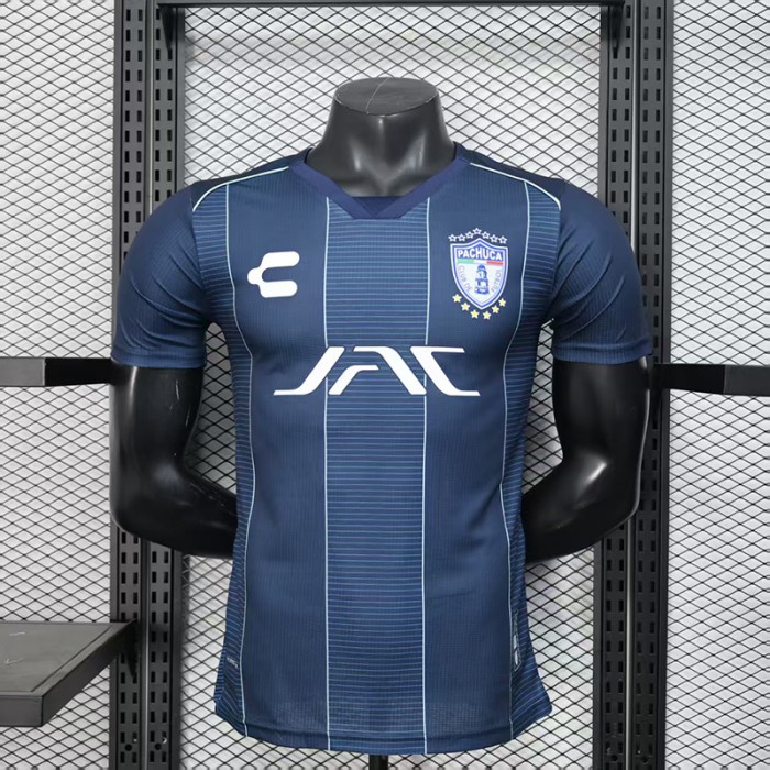 25/26 Pachuca Away Navy Blue Jersey Version Short Sleeve (Player Version)-8983820