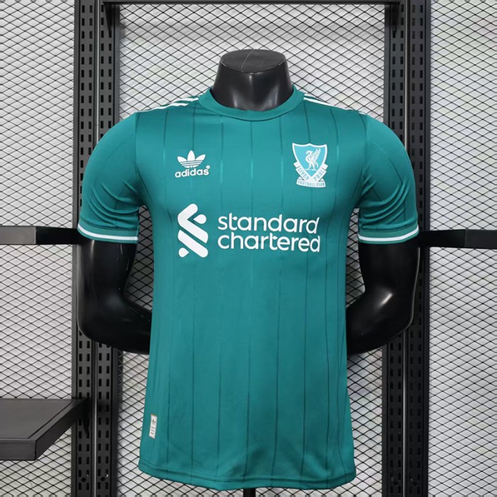 25/26 Liverpool Second Away Green Jersey Version Short Sleeve (Player Version)-1154629