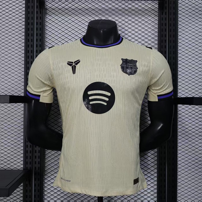 25/26 Barcelona Away Khaki Jersey Version Short Sleeve (Player Version)-9857947