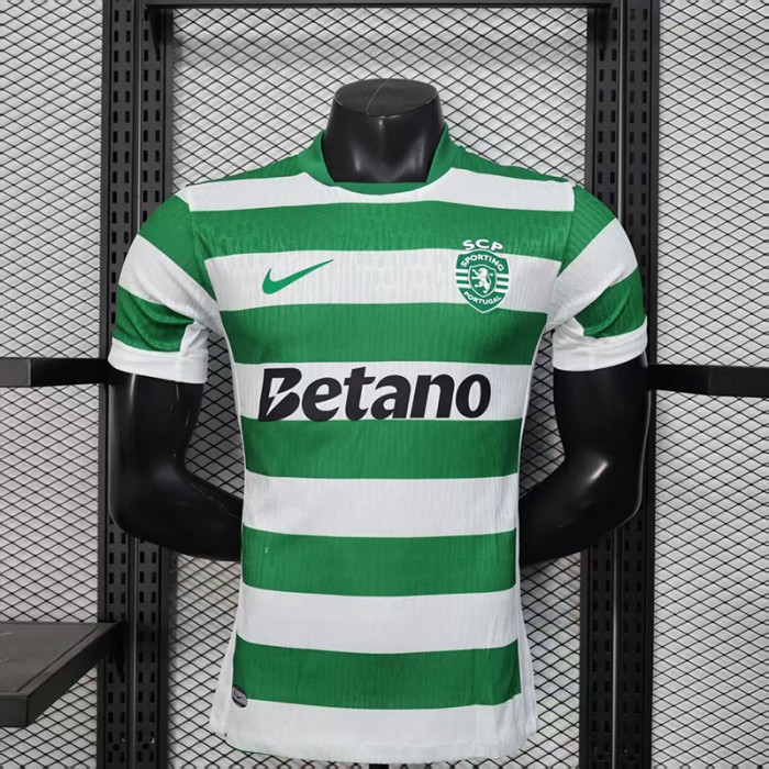 25/26 Lisbon Home Green White Jersey Version Short Sleeve (Player Version)-7038735
