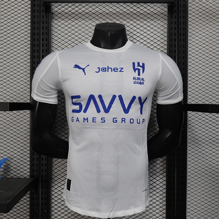 25/26 Leyard Crescent Away White Blue Jersey Version Short Sleeve (Player Version)-5983106