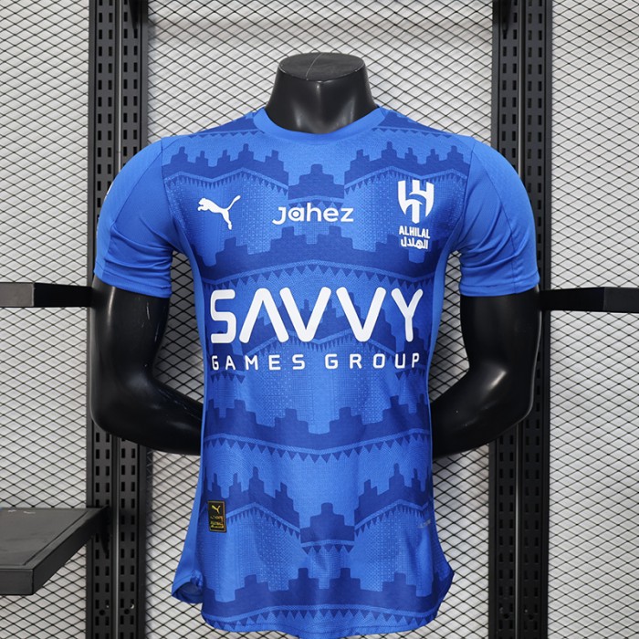 25/26 Leyard Crescent Home Blue Jersey Version Short Sleeve (Player Version)-4593827