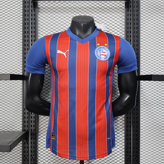 25/26 Bahiaço Home Red Blue Jersey Version Short Sleeve (Player Version)-5380574