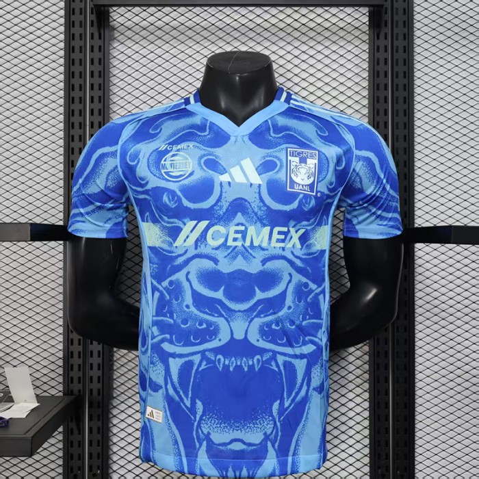25/26 Tigers UANL Away Blue Jersey Version Short Sleeve (Player Version)-2399513