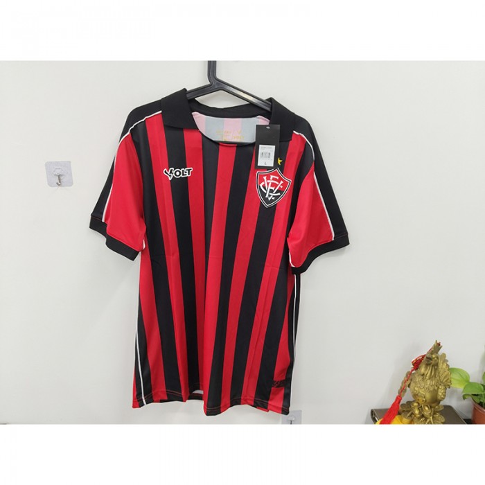 STOCK CLEARANCE [SIZE L] 24/25 Vitoria Esporte Clube Home Red Black Jersey Kit Short Sleeve-5800991