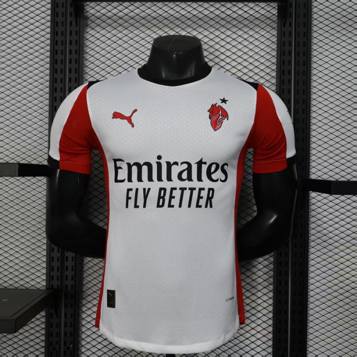 25/26 AC Milan Away White Jersey Version Short Sleeve (Player Version)-7398783