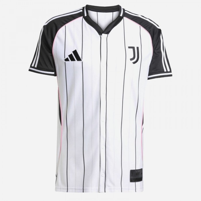 25/26 Juventus White Black Jersey Training Suit Short Sleeve-4155479