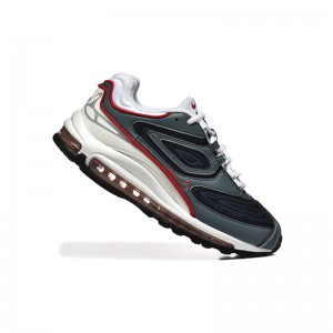 Air Max 98 Running Shoes-White/Navy Blue-8695512