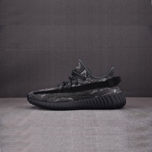 Yeezy Boost 350 V2 Steel Grey Running Shoes-Black/Gray-1746374