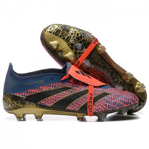 Predator Elite Tongue FG Soccer Shoes-Wine Red/Black-4501418