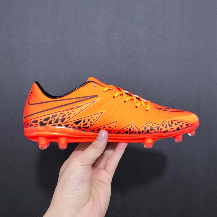 Hypervenom Phantom II FG Soccer Shoes-Orange/Black-3224835