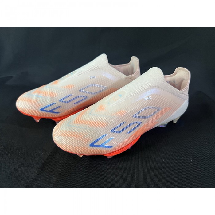 F50+ FG Soccer Shoes-White/Orange-7237082