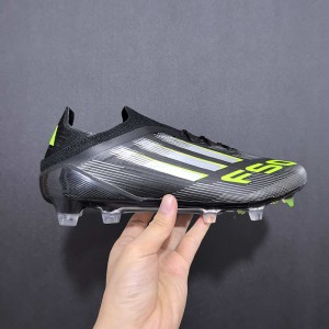 F50+ FG Soccer Shoes-Black/White-6972681